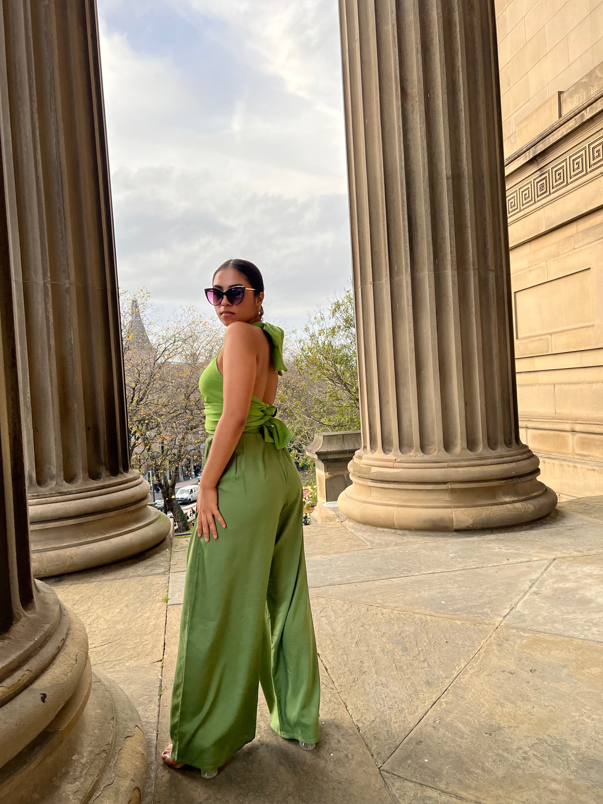 Choose sustainability without sacrificing style. Our Eco Rayon Pleated Wide-Leg Trousers redefine eco-friendly fashion, proving that you can look good while doing good for the planet. Make a conscious choice today and embrace a greener approach to dressing.  Join the movement toward a more sustainable future in fashion. Add our Eco Rayon Pleated Wide-Leg Trousers to your cart and experience eco-chic like never before